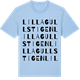Blue Soul t-shirt med Lilla Gullstigen ordlek t-shirt