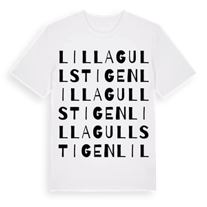 Lilla Gullstigen ordlek t-shirt – ekologisk bomull t-shirt från Pinshirt