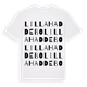 Lilla Haddebo ordlek t-shirt