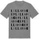 Mid Heather Gray t-shirt med Lilla Hagby ordlek t-shirt