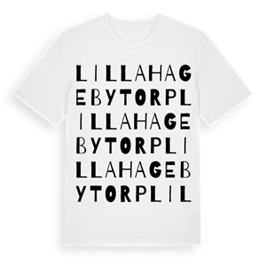 Lilla Hagebytorp ordlek t-shirt – ekologisk bomull t-shirt från Pinshirt