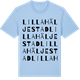 Blue Soul t-shirt med Lilla Häljestad ordlek t-shirt