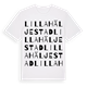 Lilla Häljestad ordlek t-shirt
