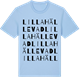 Blue Soul t-shirt med Lilla Hällevad ordlek t-shirt