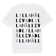 White t-shirt med Lilla Hällevad ordlek t-shirt