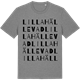 Mid Heather Gray t-shirt med Lilla Hällevad ordlek t-shirt
