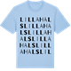 Blue Soul t-shirt med Lilla Hals ordlek t-shirt