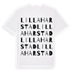 White t-shirt med Lilla Harstad ordlek t-shirt