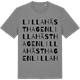 Mid Heather Gray t-shirt med Lilla Hästhagen ordlek t-shirt