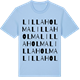 Blue Soul t-shirt med Lilla Holma ordlek t-shirt