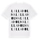 White t-shirt med Lilla Holma ordlek t-shirt