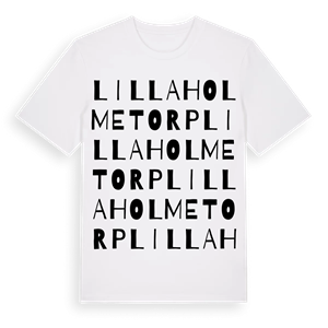 Lilla Holmetorp ordlek t-shirt – ekologisk bomull t-shirt från Pinshirt