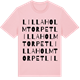 Pink Cotton t-shirt med Lilla Holmtorpet ordlek t-shirt