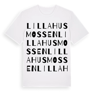 Lilla Husmossen ordlek t-shirt – ekologisk bomull t-shirt från Pinshirt