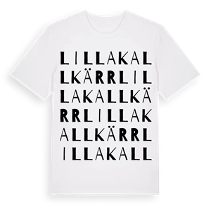 Lilla Kallkärr ordlek t-shirt – ekologisk bomull t-shirt från Pinshirt