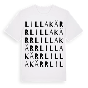Lilla Kärr ordlek t-shirt – ekologisk bomull t-shirt från Pinshirt