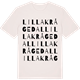 Vintage White t-shirt med Lilla Krågedal ordlek t-shirt