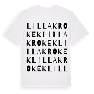 Lilla Krokek ordlek t-shirt – ekologisk bomull t-shirt från Pinshirt