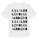 White t-shirt med Lilla Krokemo ordlek t-shirt