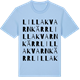 Blue Soul t-shirt med Lilla Kvarnkärr ordlek t-shirt