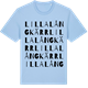 Blue Soul t-shirt med Lilla Långkärr ordlek t-shirt