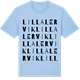 Blue Soul t-shirt med Lilla Lervik ordlek t-shirt
