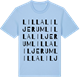 Blue Soul t-shirt med Lilla Liljerum ordlek t-shirt