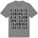 Mid Heather Gray t-shirt med Lilla Liljerum ordlek t-shirt