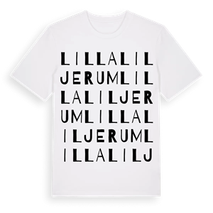 Lilla Liljerum ordlek t-shirt – ekologisk bomull t-shirt från Pinshirt