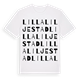 Lilla Liljestad ordlek t-shirt