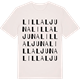 Vintage White t-shirt med Lilla Ljuna ordlek t-shirt