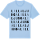 Blue Soul t-shirt med Lilla Ljunga ordlek t-shirt