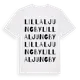 White t-shirt med Lilla Ljungby ordlek t-shirt