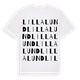 White t-shirt med Lilla Lund ordlek t-shirt