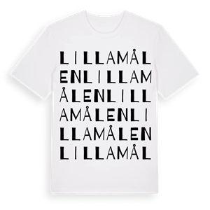 Lilla Målen ordlek t-shirt – ekologisk bomull t-shirt från Pinshirt