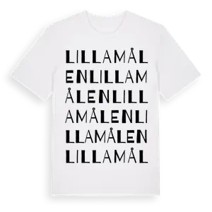 Lilla Målen ordlek t-shirt – ekologisk bomull t-shirt från Pinshirt