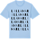 Blue Soul t-shirt med Lilla Mar ordlek t-shirt