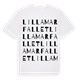 White t-shirt med Lilla Marfallet ordlek t-shirt