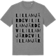 Mid Heather Gray t-shirt med Lilla Mjärdevi ordlek t-shirt
