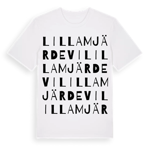 Lilla Mjärdevi ordlek t-shirt – ekologisk bomull t-shirt från Pinshirt