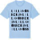 Blue Soul t-shirt med Lilla Mönnerum ordlek t-shirt