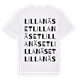 Lilla näset ordlek t-shirt