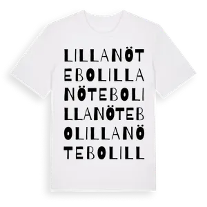 Lilla Nötebo ordlek t-shirt – ekologisk bomull t-shirt från Pinshirt