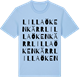 Blue Soul t-shirt med Lilla Ökenkärr ordlek t-shirt