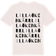 Vintage White t-shirt med Lilla Ökenkärr ordlek t-shirt