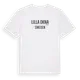 White t-shirt med Lilla Okna i Sverige t-shirt