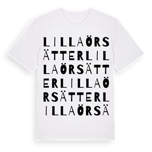 Lilla Örsätter ordlek t-shirt – ekologisk bomull t-shirt från Pinshirt