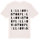 Vintage White t-shirt med Lilla Ovantorp ordlek t-shirt