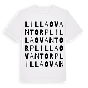 Lilla Ovantorp ordlek t-shirt – ekologisk bomull t-shirt från Pinshirt