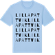 Blue Soul t-shirt med Lilla Pattvik ordlek t-shirt